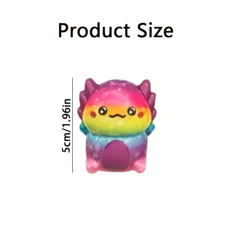 hot 12/24PCS Kids Adult Mini Kawaii Newt Cute Stress Relief Squeeze Toys Random Slow Rising Toy Carnival Goodie Party Send Gift