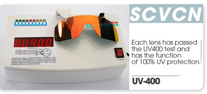 SCVCN Photochromic Cycling Glasses Bike Mountain Bicycle Golf UV400 Sunglasses Sport Protection Glasses for Men Women Baseball
