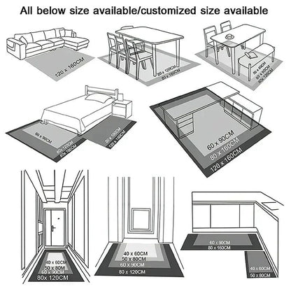 3D Rich Man Game Monopoly Dollar Cartoon Carpet Rug for Living Room Bedroom Home Sofa Decoration Kid Area Rug Non-slip Floor Mat