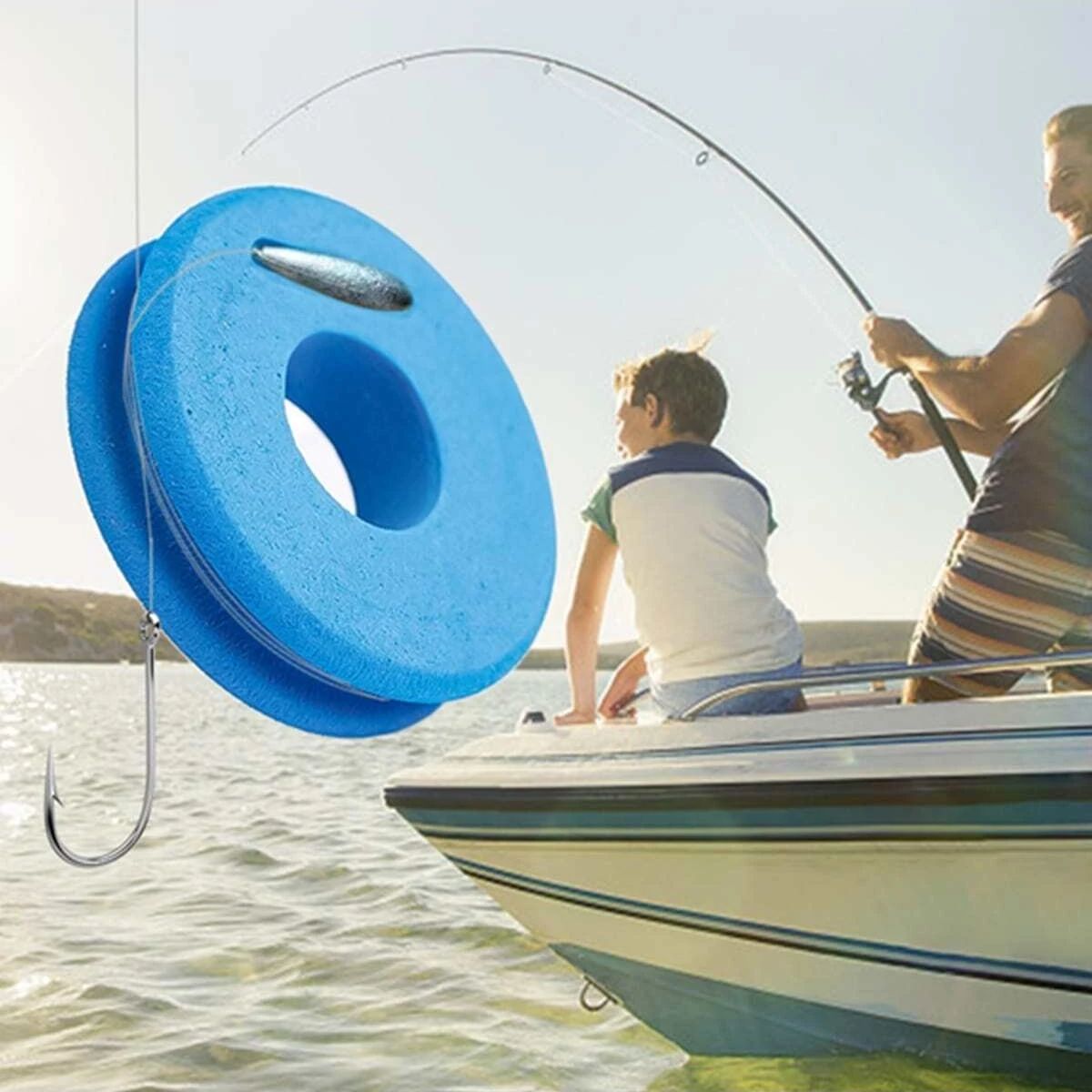 5/10pcs Fishing Foam Bobbin Diameter 4.5/5.8/6.8/10cm EVA Foam Spool Fishing Winding Board Mixed Color Fishing Line Winding Coil