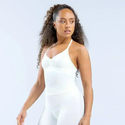 Women's Sports Gym 2-piece Set Vest High Waist Seamless Shorts Gym Wear Sportswear Essential for Workout