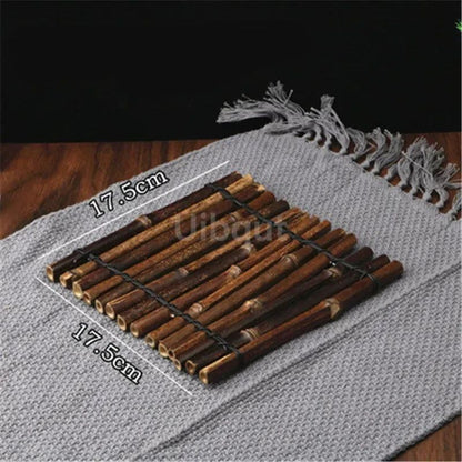 Vintage bamboo sushi dish bamboo fence Japanese Korean fence plate Cuisine Sushi Boats Bamboo Creative Exquisite Sushi Tools