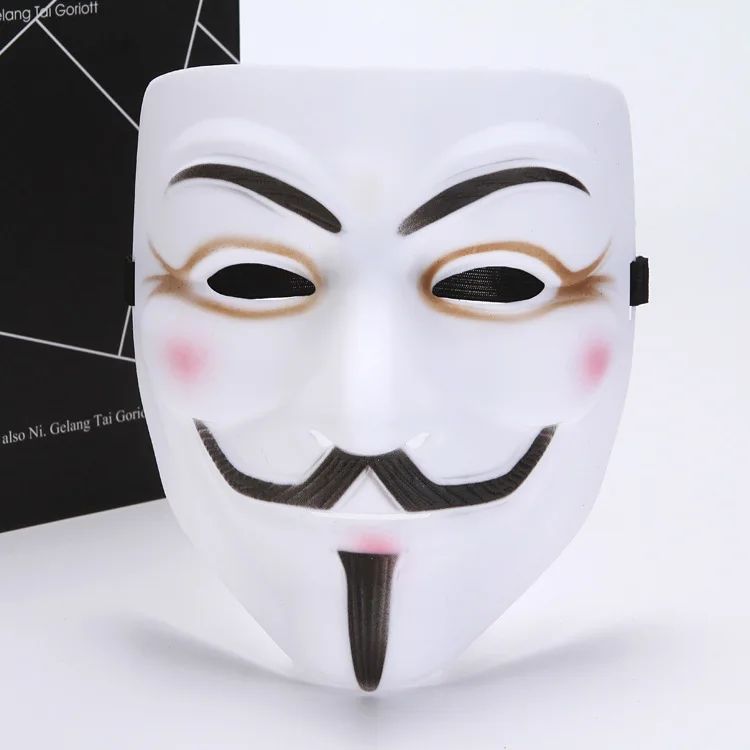Multi Style V for Vendetta Anonymous Mask Silver V Smile Masks Anime Halloween Cosplay Guy Fawkes Masque Adults Joker Gold Mask