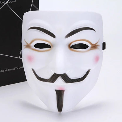 Multi Style V for Vendetta Anonymous Mask Silver V Smile Masks Anime Halloween Cosplay Guy Fawkes Masque Adults Joker Gold Mask