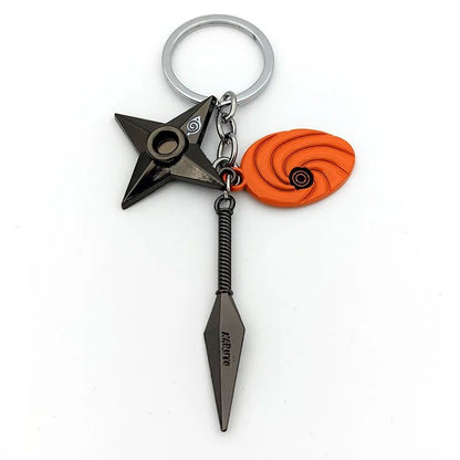 Anime Naruto Chaveiro Brinquedo Kunai Shuriken Konoha Ninja Carro Mochila Xiao Organização Nuvem Vermelha Chaveiro Acessórios Presente