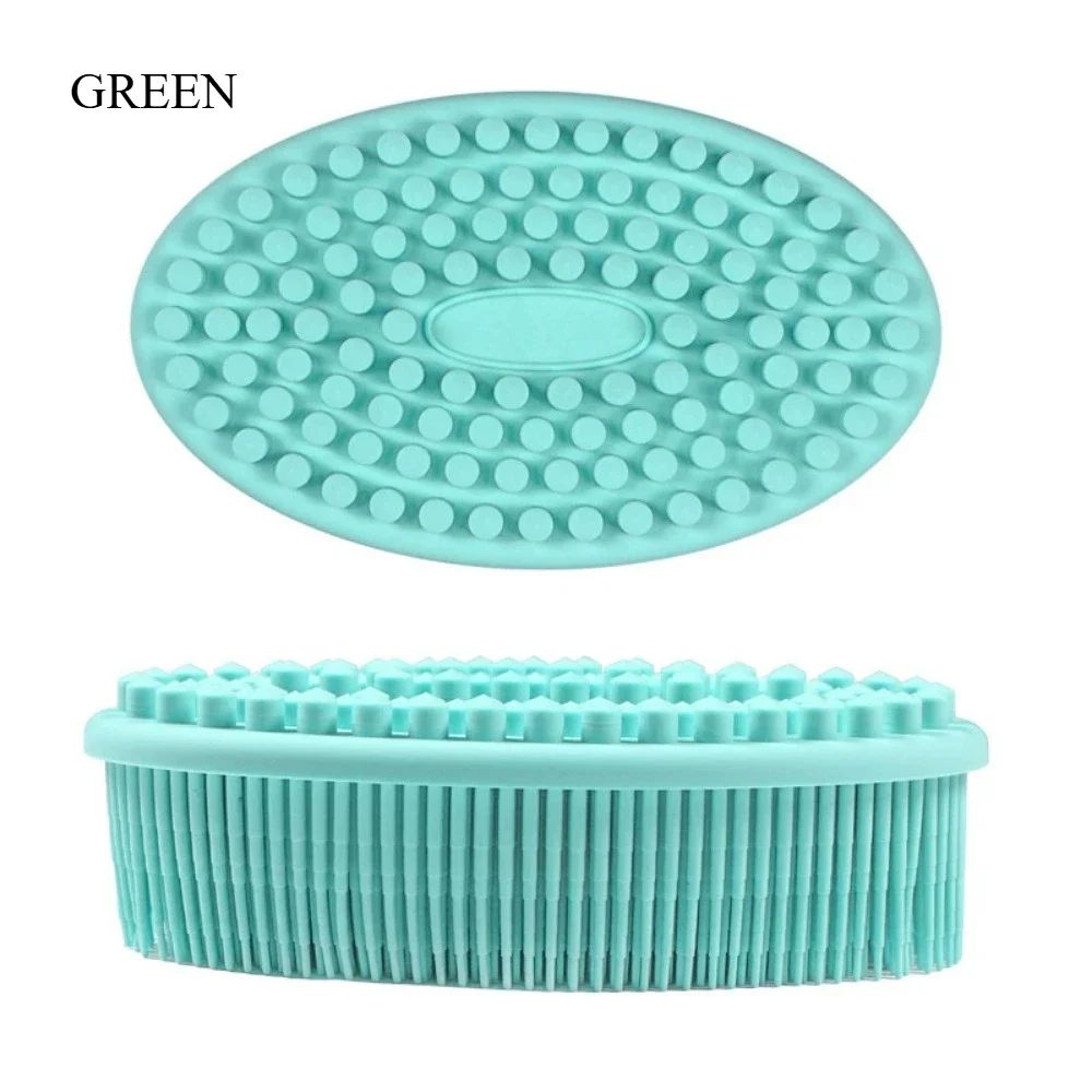 Silicone Body Brush Baby Shower Body Wash Sponge Dry Massage Bath Towel for BodyBas Body Wash Scrubber Brush Bath Back Scrubber
