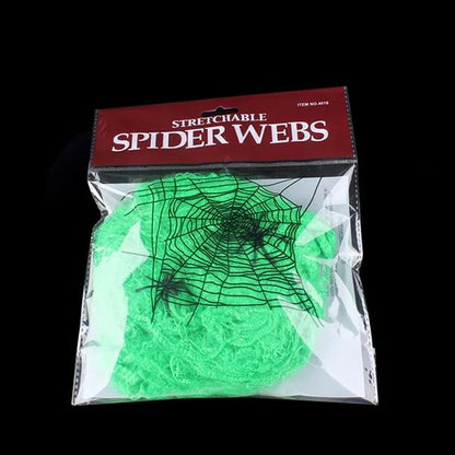Halloween Spider Web Giant Stretchy Cobweb For Home Bar Haunted House Scary Prop Horror Yard Outdoor Halloween Party Decoration