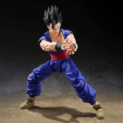 Shf Dragon Ball Son Gohan Besta Action Figure PVC Boneco Colecionável Articulado Anime 17cm Super Saiyajin Gohan Brinquedo Modelo de Presente
