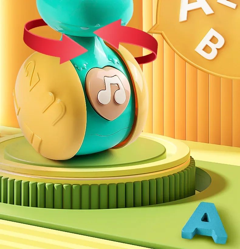 Roly Poly Baby Toys 6 To 12 Months, Tumbler Wobbler Toys for Infant Boy Girl - Perfect for Learning To Climb & Early Education