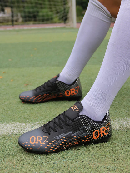 TF/FG Football Field Boots Original Men Women Studded Football Shoes Turf Match Ultralight Soccer Shoes Cleats Unisex Resistant