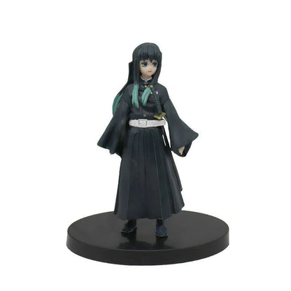 Boneco de 15cm Anime Demon Slayer Nezuko Tanjirou Zenitsu Inosuke Kyoujurou Shinobu Giyuu Qposket, Brinquedo Infantil, Presente de Natal