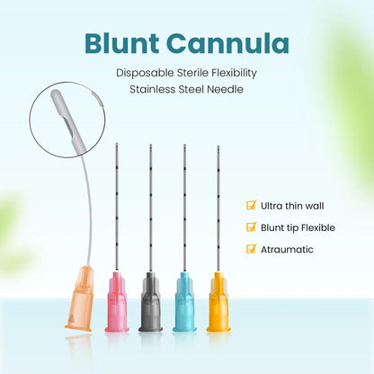 Micro Blunt Cannula 18G 20G 22G 25G 27G Disposable Sterile Blunt Needle For Filler Medical Blunt Tip Needles