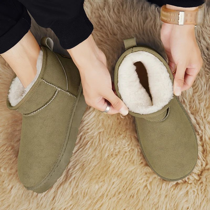 Mens Shoes Classic Top Quality Suede Leather Ankle Boots 2025 Winter Snow Boots for Men New Fashion Australia Boots 36-45