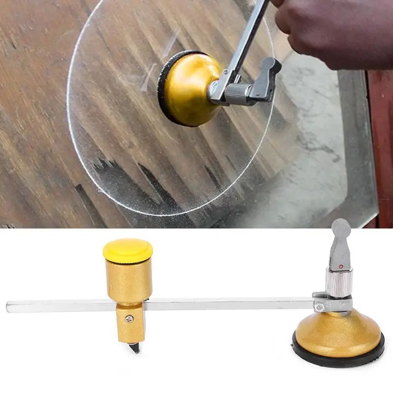 Cortador de Vidro Profissional Bússola Circular Ferramenta de Corte de Diamante para Azulejos de Porcelana e Cerâmica