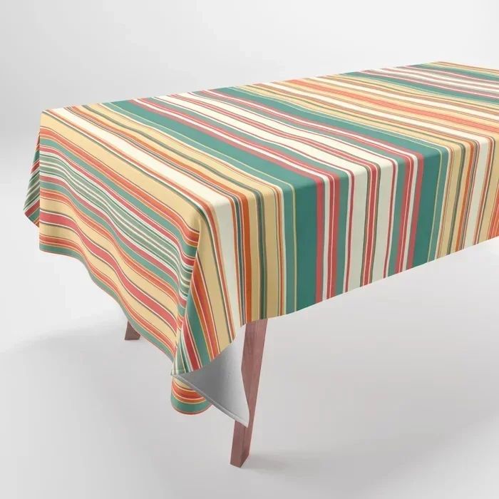 Festive Christmas Patterns Restaurant Kitchen Tablecloth Living Room Home Decoration Rectangular Party Decoration