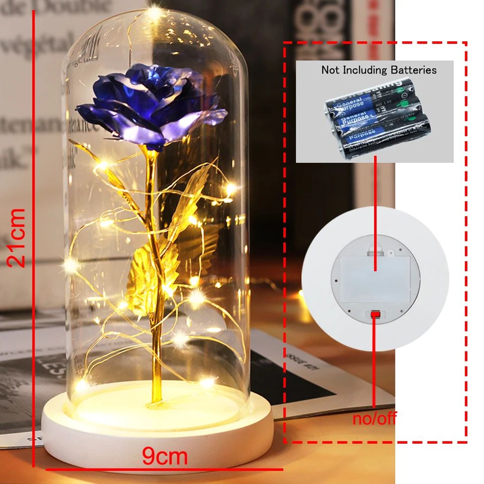 2026 Drop shipping Galaxy Rose Artificial Flowers Beauty and the Beast Rose Wedding Decor Creative Valentine's Day Mother's Gift
