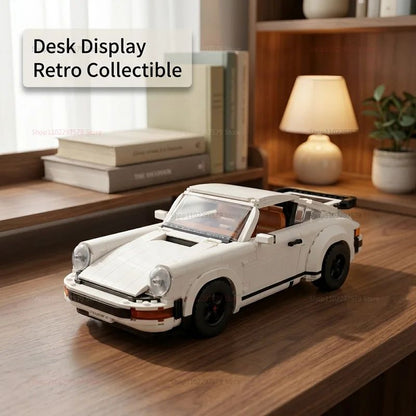 1458PCS Retro Car Building Blocks Set 2in1 Race Car Classic Car STEM Toy forTeens Adults Creative DIY Gift for  Christmas