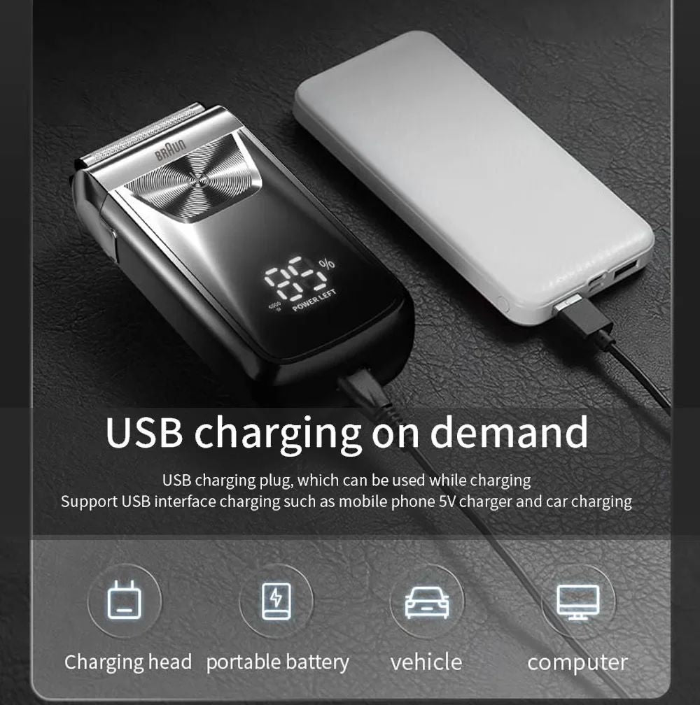 Original Fang BRAUN 5120s Electric Shaving Machine Wireless Foil Shaver Bald Shaving Machine Hair Cutting Machine Men's Razor