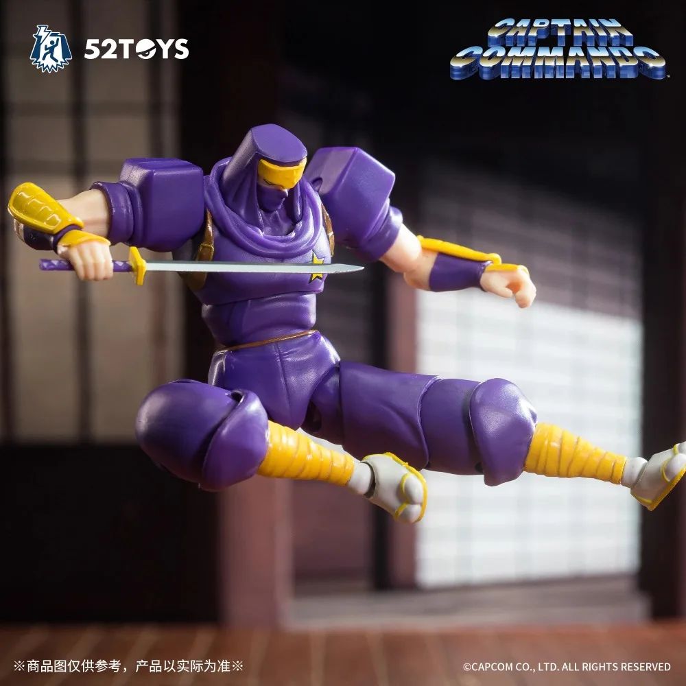 Em estoque 52TOYS CAPCOM Captain Commando Boneco Mack The Knife Ginzu The Ninja Baby Head Boneco de Ação Estátua Colecionável Modelo