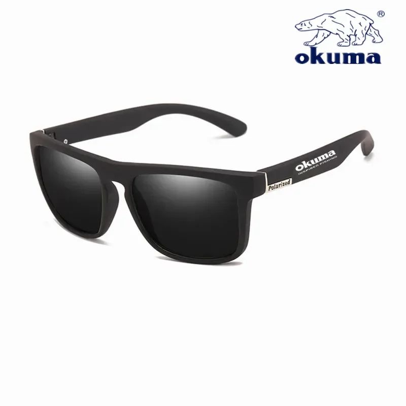 Óculos de sol polarizados Okuma UV400 para homens e mulheres, para caça ao ar livre, pesca, ciclismo, óculos de sol, caixa opcional