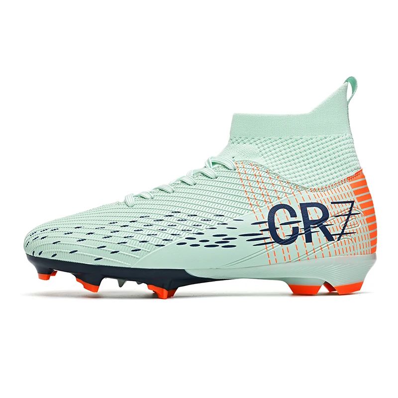 New Men Soccer Shoes High-top Futsal Cleats Sneakers Football Boots Grass High-quality Non-Slip Match Indoor Hot-selling FG/TF