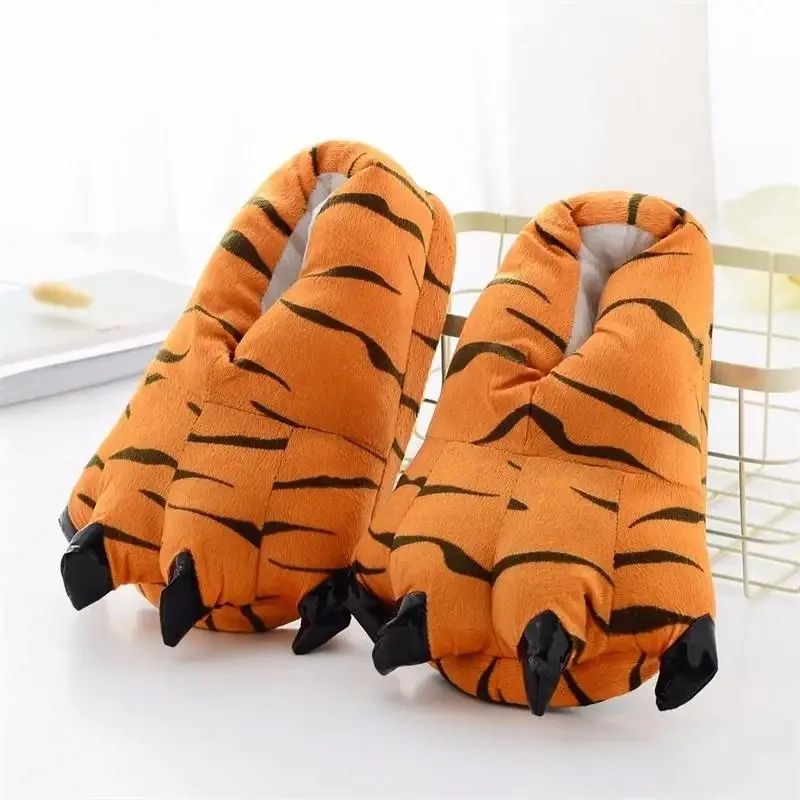 Stitch Animal Paw Slippers For Boy Girl Unisex Kids Cute Monster Claw Slippers Cartoon Soft Plush Warm Home Slippers Child Shoes