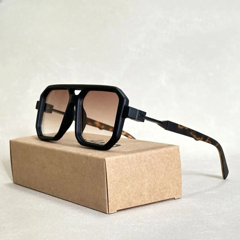 Óculos de Sol Vintage 2025 Proteção Solar Masculinos Quadrados Estilo Retrô Femininos da Moda Gafas De Sol