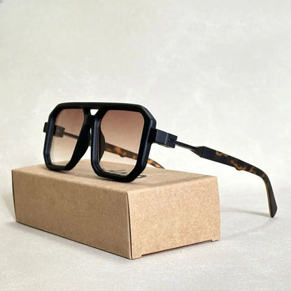 Óculos de Sol Vintage 2025 Proteção Solar Masculinos Quadrados Estilo Retrô Femininos da Moda Gafas De Sol