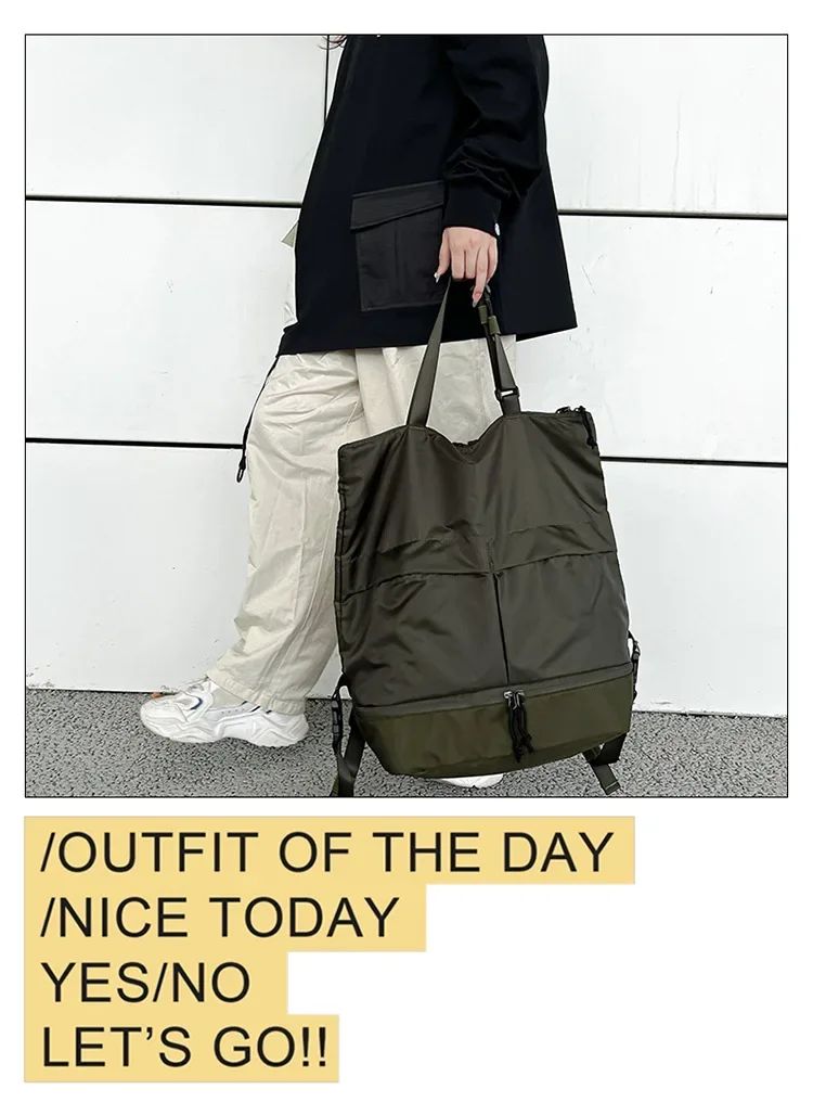 Mochila Unissex de Grande Capacidade Masculina e Feminina Mochilas de Nylon Impermeáveis Esportivas Modernas Mochilas Escolares Portáteis de Lazer Viagem