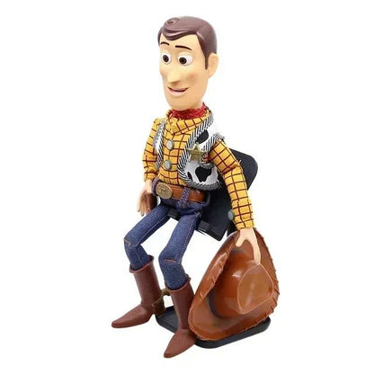 Disney Novo Original 40cm Falando Woody Buzz Figuras de Ação Modelo Toy Story 4 Anime Figuras Decoração Coleção Presente de Natal