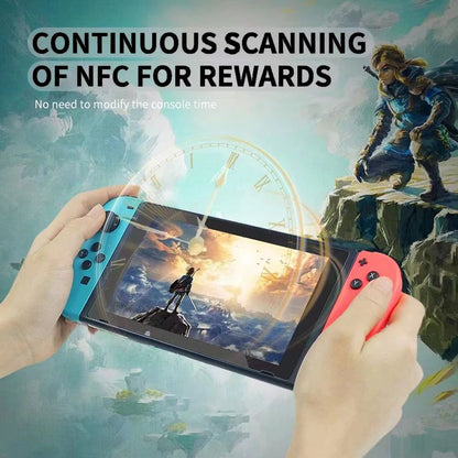 Para Allmiibo Chargeable Intelligent Simulator Emulator Bluetooth-Compatível Gravador Universal para Acessórios de Jogos Switch/Wiiu