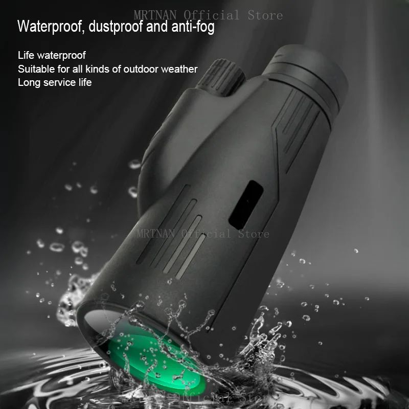 Monocular Potente 5000M 12x50 Alcance Longo Portátil Telescópio de Alta Ampliação Profissional para Camping