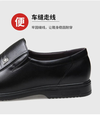 Leather Men Formal Shoes Luxury Brand Men's Loafers Dress Moccasins Breathable Slip on Black Driving Shoes Plus Size 37-46