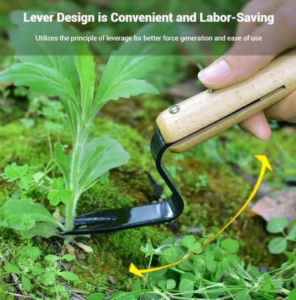 Effortless Weed Removal Tool - T TOVIA Handheld Dandelion Puller & Garden Fork, Durable Metal Construction for Lawn Care