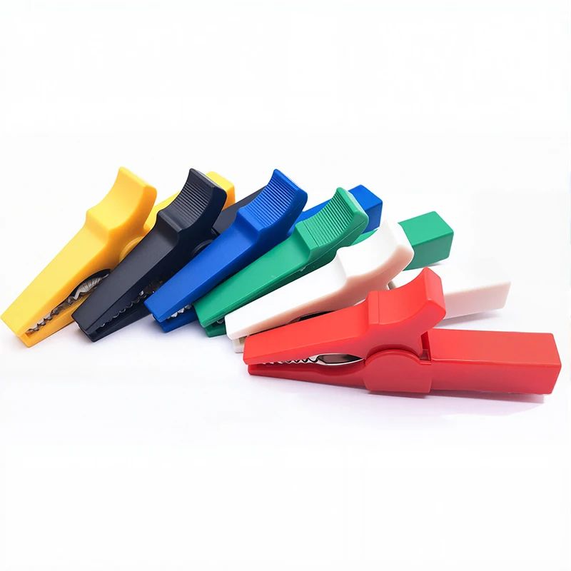 55mm Insulated Crocodile Clamp Alligator Clips Multimeter Pen Battery Test Probe for 4mm Banana Plug Cable Clips
