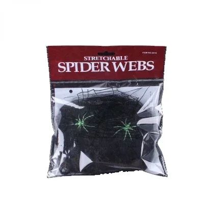 Artificial Spider Web Halloween Decoration Scary Party Scene Props White Stretchy Cobweb Horror House Home Decora Accessories