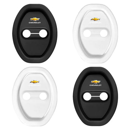 4 peças de silicone anticolisão protetor de fechadura de porta de carro para Chevrolet Colorado Cruze Captiva Malibu Trax Aveo Camaro