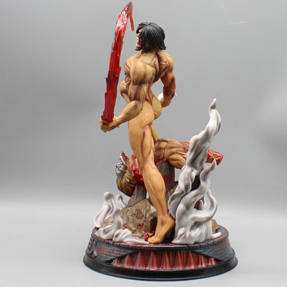 29cm/11.4inch Boneco Eren Jaeger Manga Attack On Titan Anime Figuras Jaeger Pvc Modelo Estátua Boneca Coleção Decoração Brinquedo Presente
