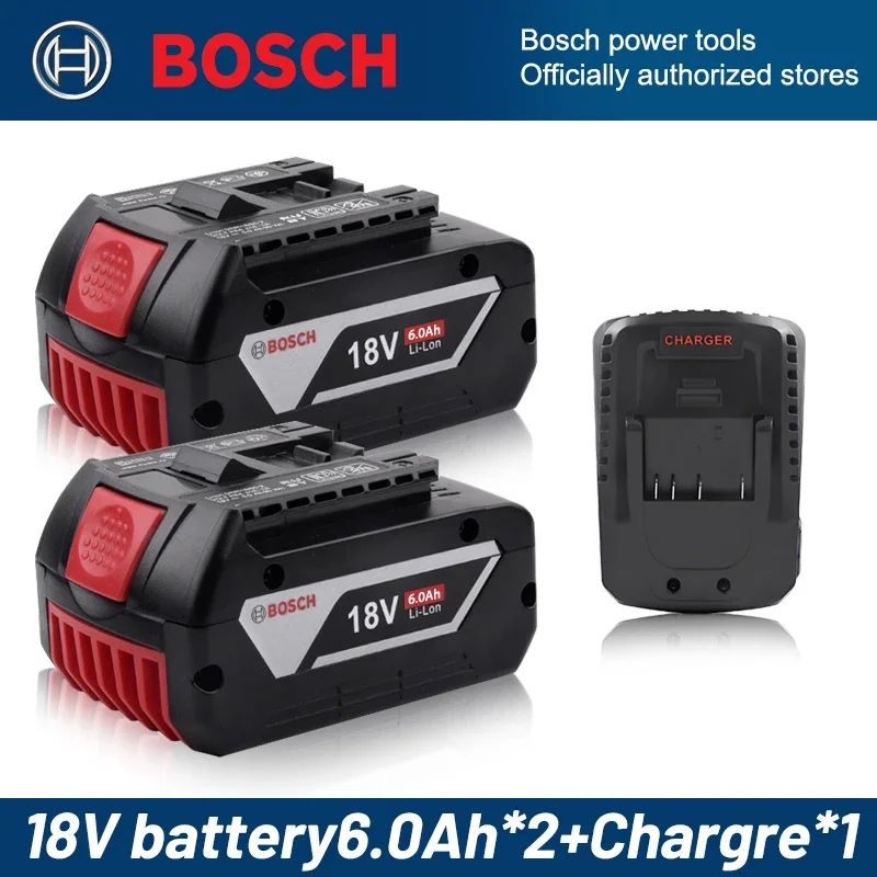 Bateria original 100% Bosch 18V, ferramenta elétrica sem fio, bateria de lítio, BAT609BAT610G BAT618BAT620BAT622GSR18V-LI?18V?6000mAh