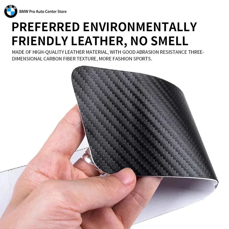 Car Door Automobile Scraper Protection Universal Pedal Protection Sticker Carbon Fiber Grain Automobile Threshold Strip For BMW