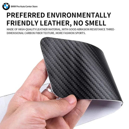 Car Door Automobile Scraper Protection Universal Pedal Protection Sticker Carbon Fiber Grain Automobile Threshold Strip For BMW