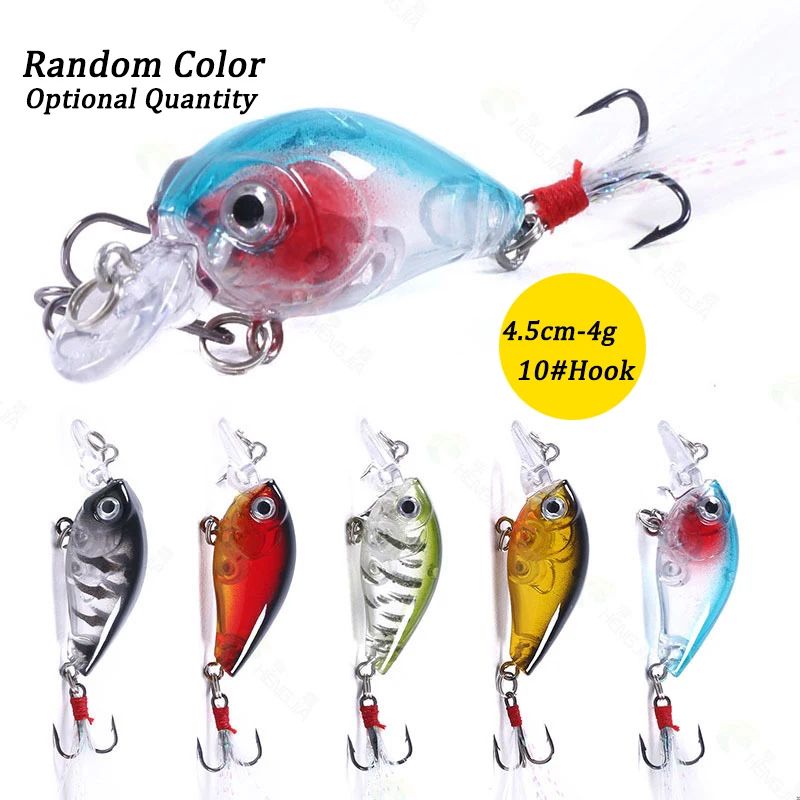 3/5/10 Peças Iscas de Pesca de Cores Mistas Crankbaits Conjunto Minnow Isca Lote Wobbler Baixo Swimbait Mar Natação Isca Dura Pesca