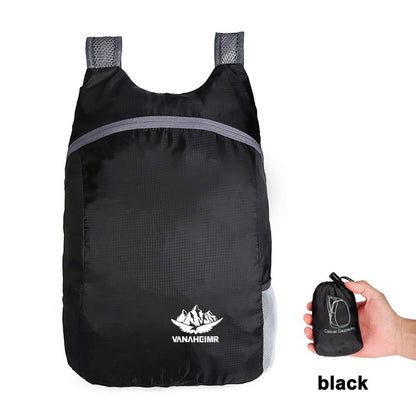 Mochila Dobrável Leve 15L Ultraleve para Homens e Mulheres - Mochila de Viagem, Esportes e Caminhada
