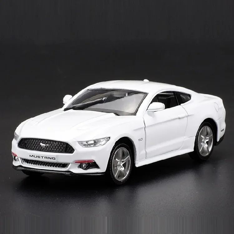 1:36 Ford Mustang GT Toy Car Model Replica Scale Metal Diecast Miniature Art Vehicle Figure Collection Xmas Gift Boy Toy