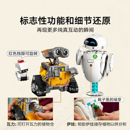 Lego Disney Wall-E e Eva 43279 Robô Blocos de Construção Brinquedo Presente para Meninos e Meninas