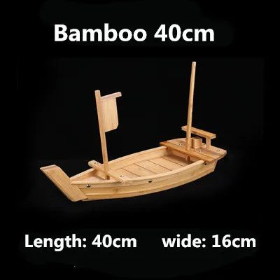 Barcos de Sushi Grande Culinária Japonesa de 40cm a 90cm Bandeja de Sashimi Variado Prato Frio Ferramenta para Frutos do Mar Madeira Restaurante Feito à Mão navio