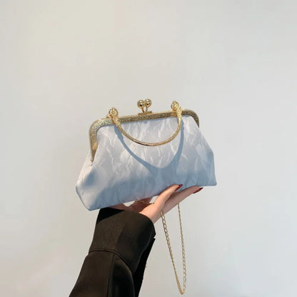 Handmade Fairy Beaded Bag?? ??Large Capacity ?Compact Size?? ??Seashell Clutch Purse?? Mermaid Style?? Shell Embellishments??