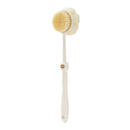 Two sided Shower Body Brush Silicone Long Handle Bathroom Wash Brush Bathing Massage Back Body Exfoliating Brush Bath Supplies
