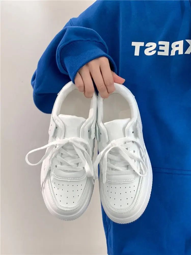 Tennis Sneakers Woman Spring Autumn Sports Board Shoes Fashion Comfort Colorful Casual Academy Style Little White Shoes Female