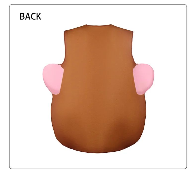 Funny Potato Head Costume Mr. and Mrs. Potato Head Matching Outfit Halloween Cosplay Tunic Couple Carnival Party Disguise Wear